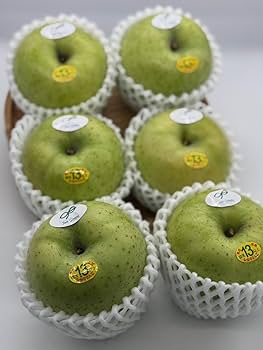 Amazon.co.jp: 青森県産 王林 糖度13度保証のりんごちゃん Lサイズ6個